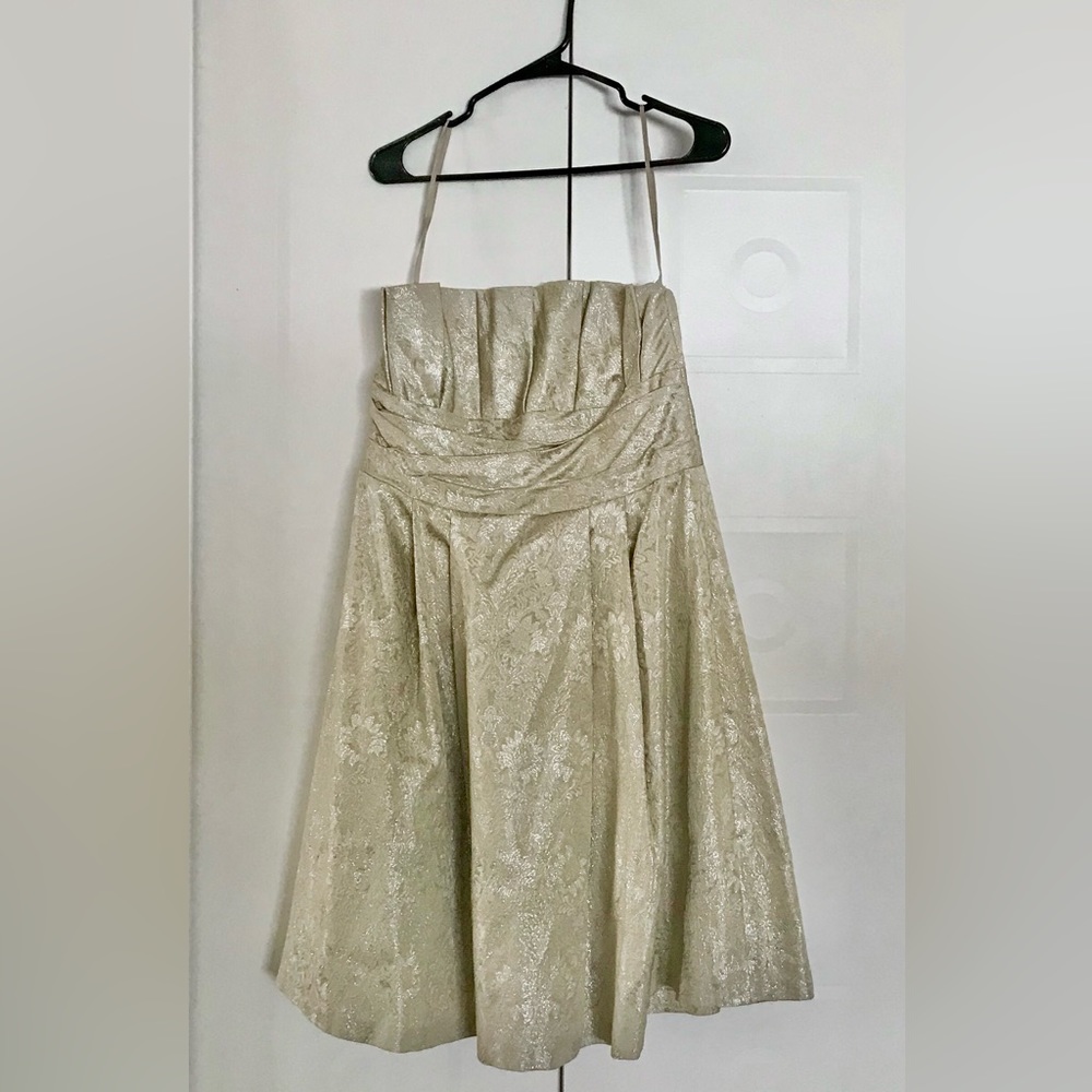 Vintage damask bridesmaid party dress 14 may fit smaller